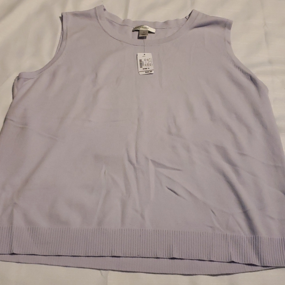 Christopher Banks lavender sleeveless sweater Tote 2